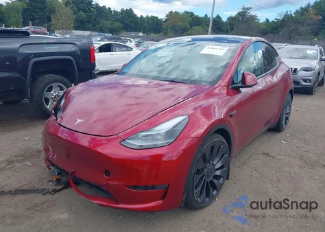 2025 Tesla Model Y Performance Dual Motor All-Wheel Drive из США, поврежденный, VIN 7SAYGDEFXSA367267